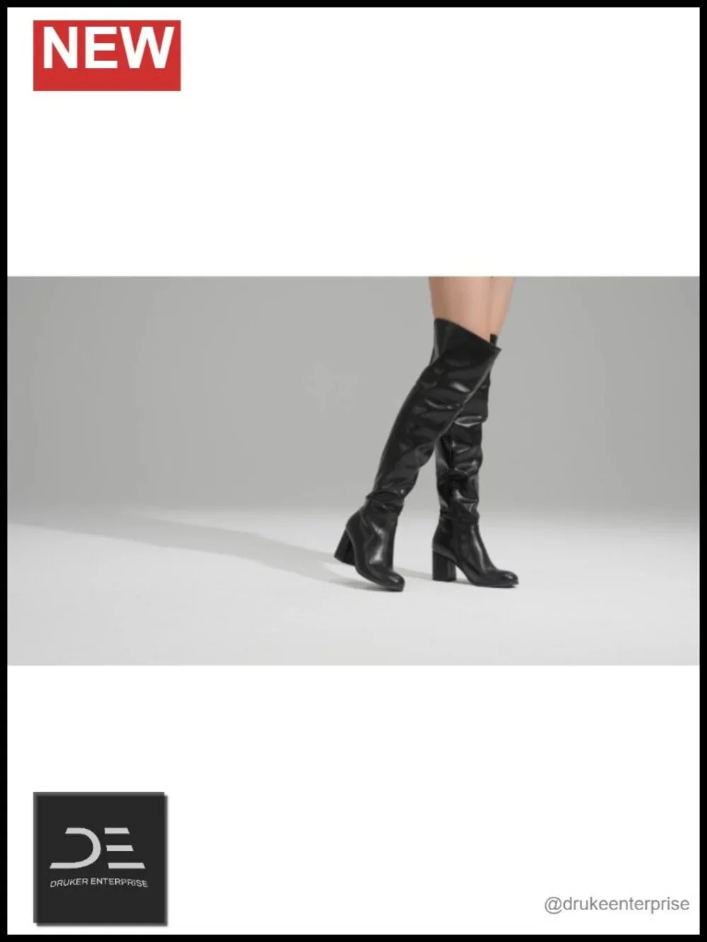 KPZ Women's Thigh High Stretch Suede Heeled Boots Round Toe